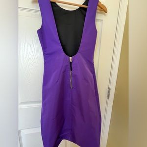 D&G open back purple dress